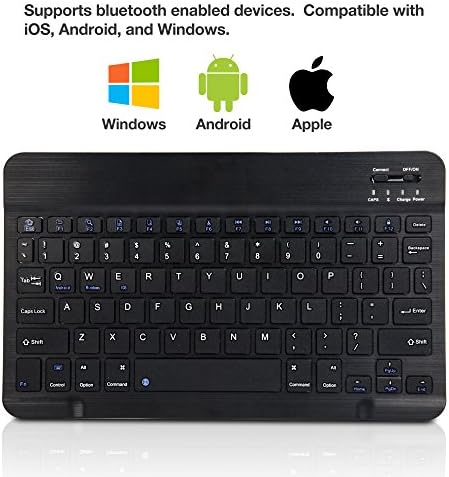 Tastatură BoxWave compatibilă cu Honor View 20-tastatură Bluetooth SlimKeys, Tastatură portabilă cu comenzi integrate pentru