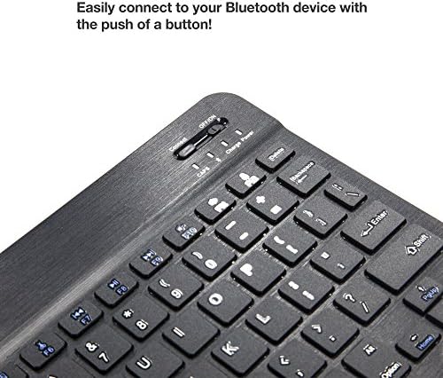 Tastatură BoxWave compatibilă cu RCA Viking Pro-tastatură Bluetooth SlimKeys, Tastatură portabilă cu comenzi integrate pentru