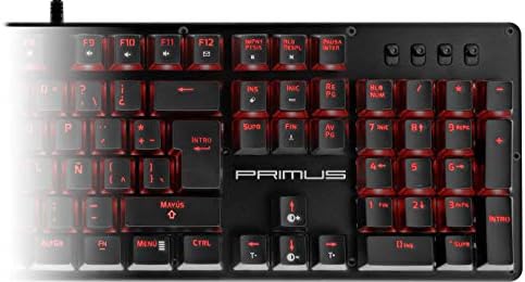 Primus Gaming Ballista 100t Tastatură mecanică-comutator roșu-iluminare din spate LED RGB-toate tastele programabile-macrocomenzi