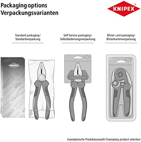 KNIPEX-38 15 200 Unelte-clește cu nas lung fără tăietor, Multi-Component