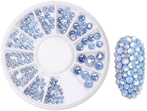 N/A Opal 3d Crystal Nails Art Rhinestone Glitter Small Neregular Beads Flatback Glass Art Art Decoration în roată Sfaturi DIY
