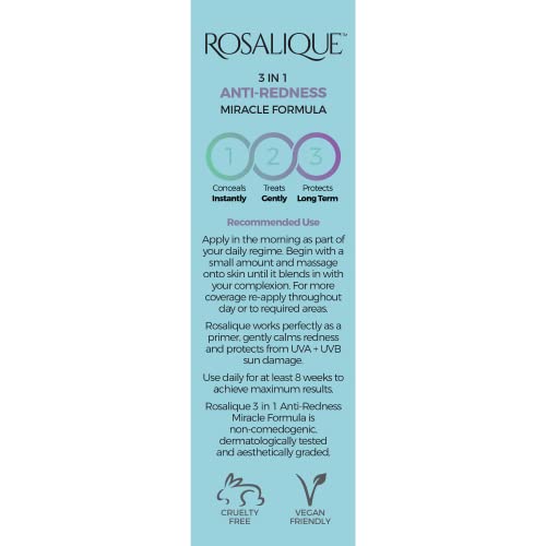 Rosalique 3 în 1 anti-roșeață Miracle Formula SPF50 2 x 30 ml pachet dublu