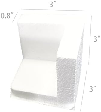 FixtureDisplays protector de colț din polistiren 16pk pentru ambalarea cutiilor de transport 3x3x3, densitate de 19 kg/metru