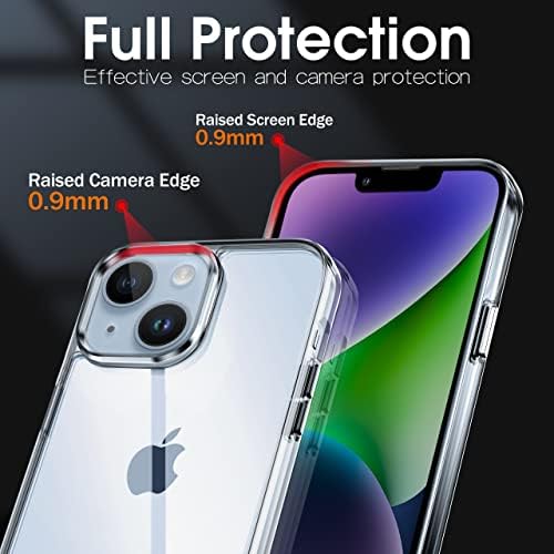 MIGEEC pentru iPhone 14 Clear Carcasă Clină Proproof Phone Cover Carcasă de protecție pentru iPhone 14, 6,1 inch