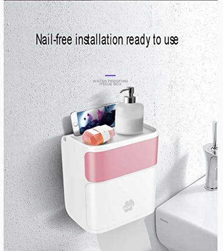 Suport de hârtie igienică fxbza montare de perete multifuncțional toaletă suport de rolă auto-adeziv fără foraj suport de hârtie