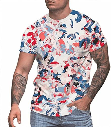 Tricouri de vară BMISEGM pentru bărbați pentru bărbați Turismul de vară Turism Beach Tendință Fashion TEISURĂ 3D Tricouri de