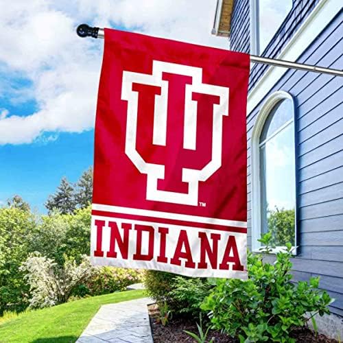 Indiana Hoosiers House Steag cu setul de stâlpi de pavilion