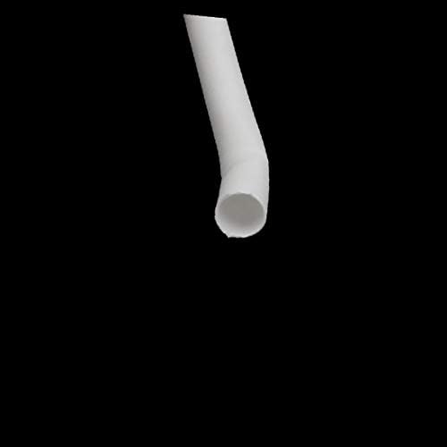 X-Dree 9m Lungime 3mm Dia Dia Pololefină Izolată Tub de Sălată Tub de Sârmă Albă (9M Longitud 3 MM Dia Interior Envuelto En