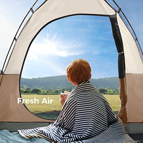 Arcadiville Camping Corț 6 persoane, corturi familiale impermeabile și rezistente la vânt pentru camping, în aer liber și călătorii,