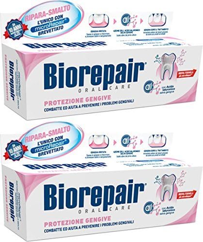 Biorepair: Pasta de dinți „Protezione GenGive” cu microrepair, formulă nouă - tuburi de uncie de 2,5 fluid [import italian]