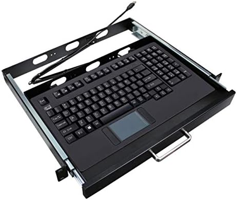 ADESSO AKB-420UB-MRP 1U 19inch Rackmount Sertar cu tastatură USB Touchpad, care a proiectat Acco