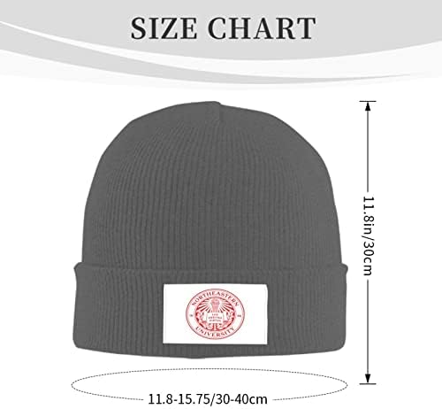 Marsheng Northeastern University Logo unisex pentru adulți tricot șapcă de pălărie pentru bărbați femei calzi de pălărie caldă