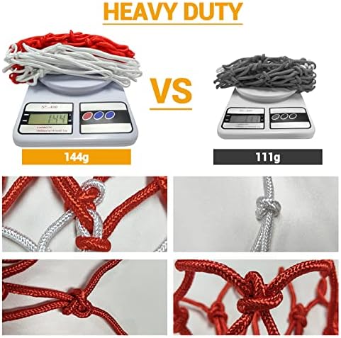 Ultra Heavy Duty baschet Net înlocuire - toate vreme Anti bici, se potrivește standard de interior sau exterior Jante-12 bucle