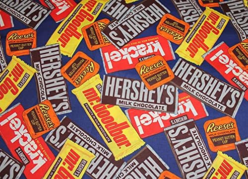 bumbac Tesatura ciocolata candy bar Tesatura Hershy Reese unt de arahide Cupa Goodbar Tesatura Halloween vândute de trimestru