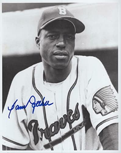 Sam Jethroe Milwaukee Braves semnat autografat 8x10 Foto W/COA - Fotografii MLB autografate