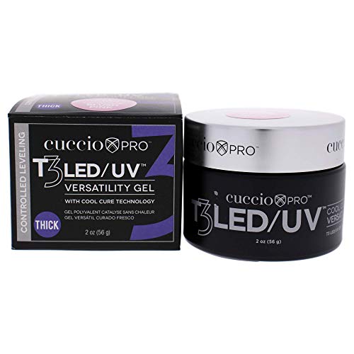 Cuccio Pro T3 Cool Cure Versatility Gel - Nivelare controlată - LED și UV - incredibil de flexibil - aderență puternică - vâscozitate