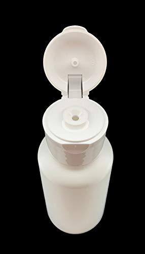 Sticlă de plastic HDPE de 2oz/60ml, alb, opac, flip