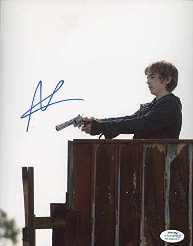 Austin Abrams The Walking Dead autograf semnat Ron Anderson 8x10 fotografie C ACOA