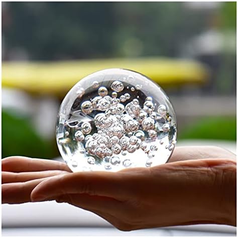 40/60/80mm bule limpede bule cristal bilă acasă birou decorare feng shui sfera sfera hârtie hârtie de hârtie propriu minge