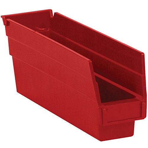 Cutii din plastic raft Bin, 11 5/8 x 2 3/4 x 4, Roșu, 36 / caz de reducere de transport maritim Statele Unite ale Americii
