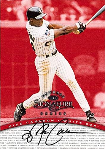Autograf depozit 653387 Mike Cameron Card de baseball autografat - Chicago White Sox 1997 Donruss Signature Series - No.MC