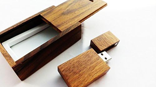 Drive Flash USB din lemn USB 2.0 Memorie cu cutie cadou de nuc