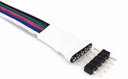 HUALAND 10buc / pachet 11cm / 0.36 ft 5 Culoare cablu prelungitor RGBW Conector cu bandă LED cablu prelungitor cablu cablu