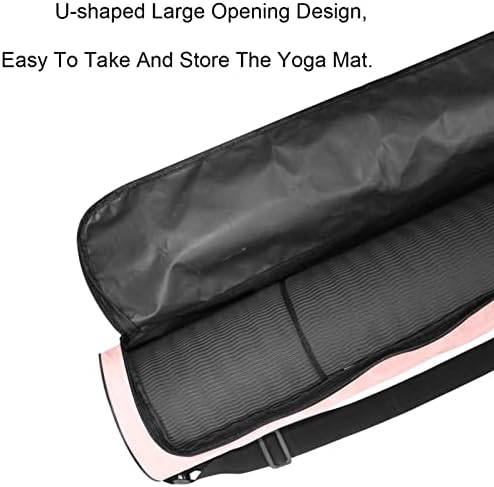 Căpșuni vaca Yoga Mat saci Full-Zip Yoga Carry Bag Pentru Femei Bărbați, Exercitarea Yoga Mat Carrier cu curea reglabilă
