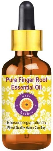 Deve Herbes Pure Finger Root Finger Ulei esențial Abur Distilat cu picător de sticlă 10ml