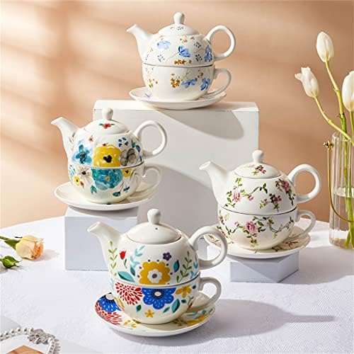 Quesheng mamă și copil oală de cafea oală cu apă creativ ceai ceai set de ceai de flori ceai cana engleză
