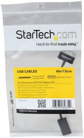 StartEch.com Cablu de adaptare USB OTG pentru fila Samsung Galaxy - Conectați dispozitivele USB la fila Samsung Galaxy