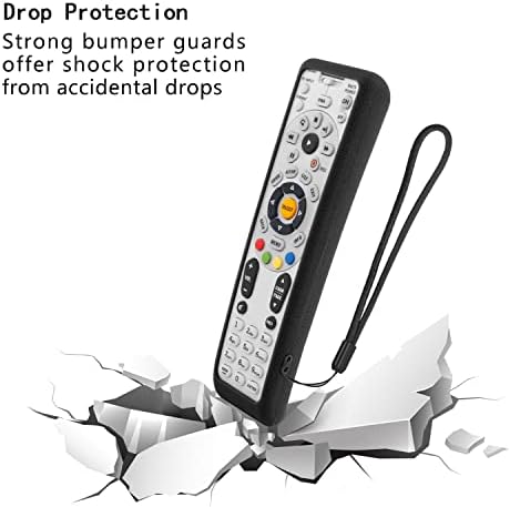 Carcasă de protecție din silicon Chunghop compatibilă cu telecomandă DirecTV RC64 RC65 RC66RX RC66, Anti-alunecare, rezistentă