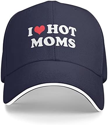 I Love Hot Moms Casquette Sun Caps Patine Fishing Women Snapback pălărie Tată pălărie reglabilă tatăl unisex