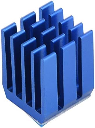 Wosune Aluminum Heatsink, radiator electronic durabil, design de plasă 10pcs ușor de instalat pentru albastru de imprimantă