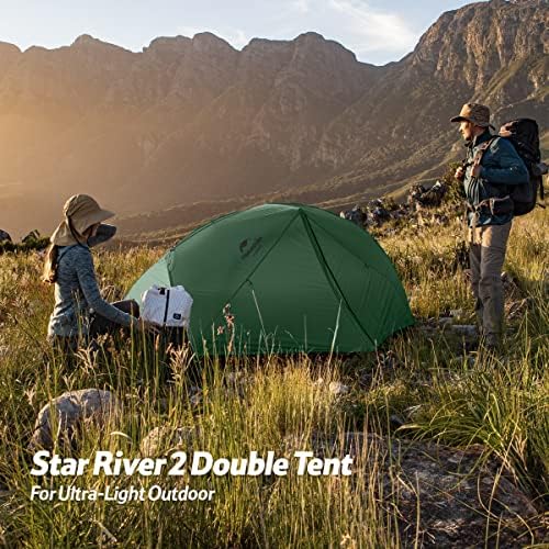 Naturehike Star River Double Layer Ultralight 2 Persoane Rucsac cort Impermeabil Camping Corț pentru două persoane