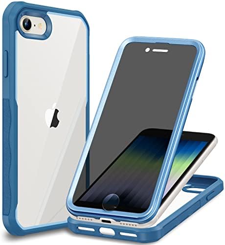 CENHUFO iPhone SE 2022 Carcasă/iPhone SE 2020 Carcasă/iPhone 8 Carcasă/iPhone 7, carcasă de telefon cu confidențialitate cu