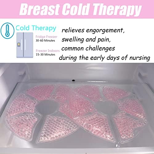 Tampoane de terapie pentru sân pachet de gheață pentru sân, Tampoane de gel pentru alăptare la rece, creșteți laptele dezamăgit