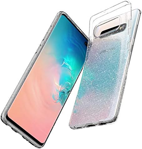Spigen Liquid Crystal Glitter Proiectat pentru Samsung Galaxy S10 Plus Case - Crystal Quartz