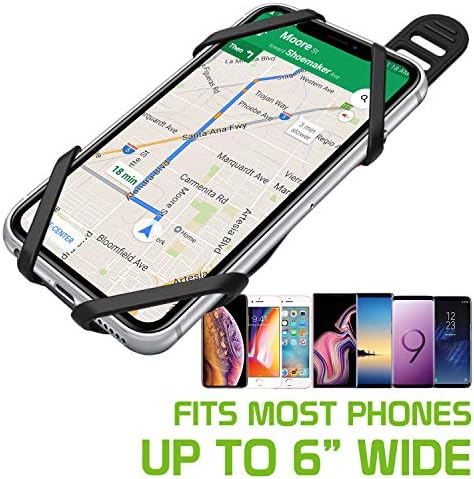 Mount pentru telefon cu biciclete celulet, suport pentru biciclete universal compatibil pentru Apple iPhone XS/MAX/XR/X/8/Plus