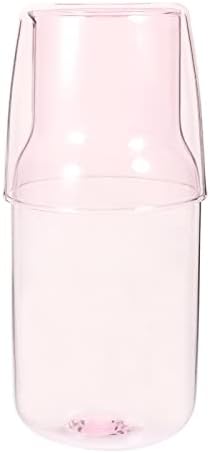Hemoton suc de portocale pahare de sticlă noptieră Carafe de apă de noapte cu pahar set de apă din sticlă recipient clar ulcior