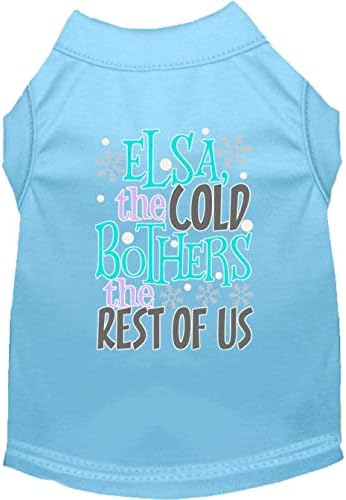 Elsa, tricoul cu câine cu ecran rece pentru bebeluși albastru lg