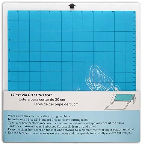 Wiwaplex Cutting Mat pentru Silhouette Cameo, Standardgrip 12x12inch, pachet de 4, adeziv și lipicios antiderapant, covorașe