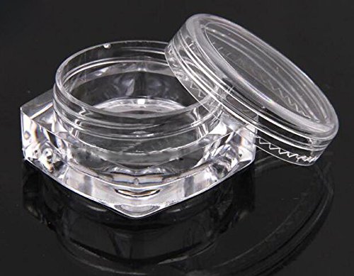 Containere cosmetice 3G 3ml 25 buc Mini Plastic Plastic Machiaj gol Machiaj Cream Cream Jar Borcan Refillable Cosmetic Proba