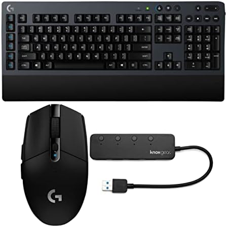 Logitech G613 Lightspeed pachet de tastatură mecanică pentru jocuri fără fir cu Mouse pentru jocuri fără fir Logitech G305