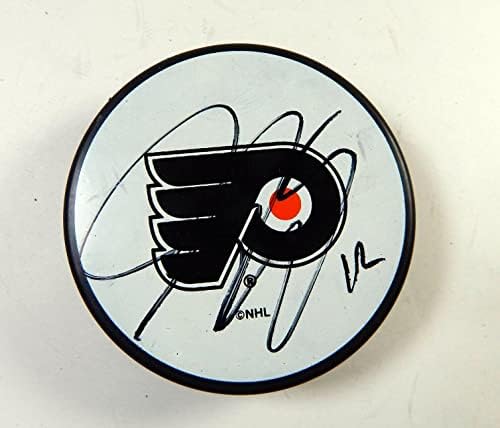 Simon Gagne 12 a semnat Philadelphia Flyers în Glas Co NHL Hockey Puck Auto 239-autograf NHL Pucks