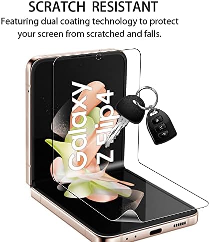 Suttkue pentru Samsung Galaxy Z Flip 4 5g Protector de ecran,folie de protecție moale, pliere Premium,sticlă Kamera,folie de