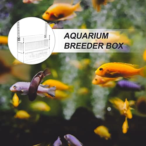 Ipetboom cutie de reproducere a peștilor din acvariu acrilic Transparent Rezervor de pește izolare Incubator suspendat Incubator