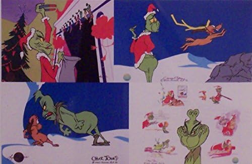 Chuck Jones clasic Cum Grinch furat de Crăciun-Ltd imprimare Mat la 8x 10