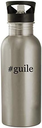 Cadouri Knick Knack #Guile - Sticlă de apă din oțel inoxidabil 20oz, argintiu