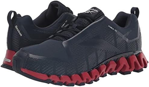 Reebok pentru bărbați Zigwild TR 6 Pantofi de alergare, vector navy/flash roșu/gri pur, 10